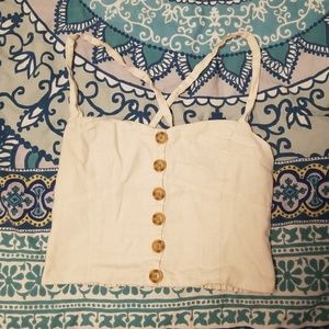 Linen halter top